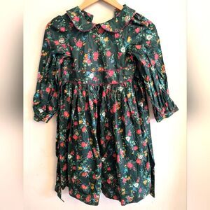 My Twinn Vintage Floral Dress Size 7 Green floral